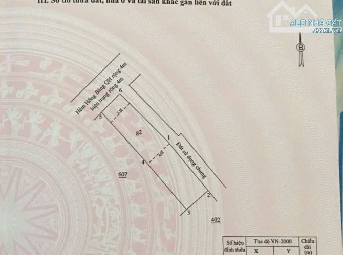 Bán nhà hẻm oto Hồng Bàng thông Bạch Đằng - 1