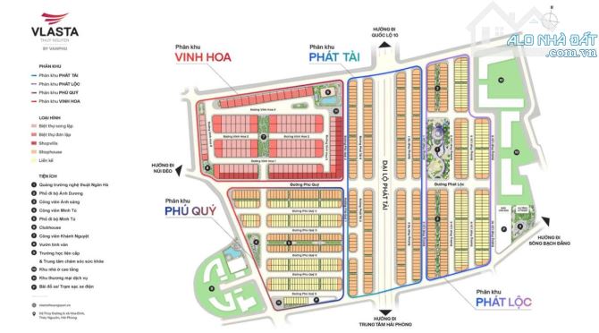 🔥 DUY NHẤT 1 LÔ – ĐỐI DIỆN NHÀ Ở XÃ HỘI – VỊ TRÍ KINH DOANH VÀNG TẠI VLASTA THỦY NGUYÊN - 1