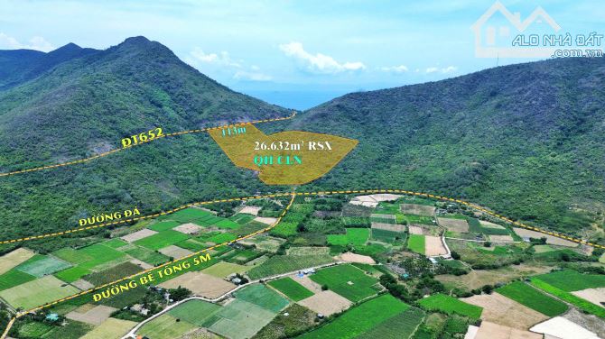 Bán Gấp Lô Đất Triền Đồi View Toàn Cảnh Biển Ninh Vân  - Mặt Tiền Đường Nhựa Ô tô ( 113m) - 1