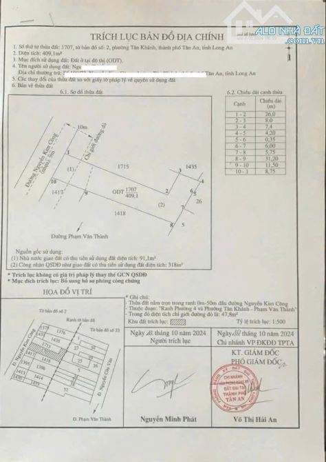Đất Mt Nguyễn Kim Công , P Tân Khánh TP Tân An - 1