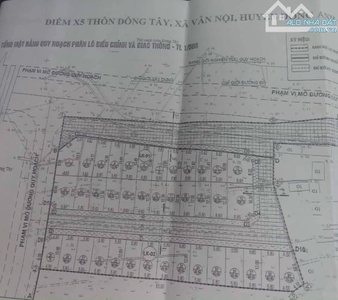 BÁN 68M ĐẤU GIÁ ĐÔNG TÂY, VÂN NỘI. ĐƯỜNG 8M CÓ VỈA HÈ - 1