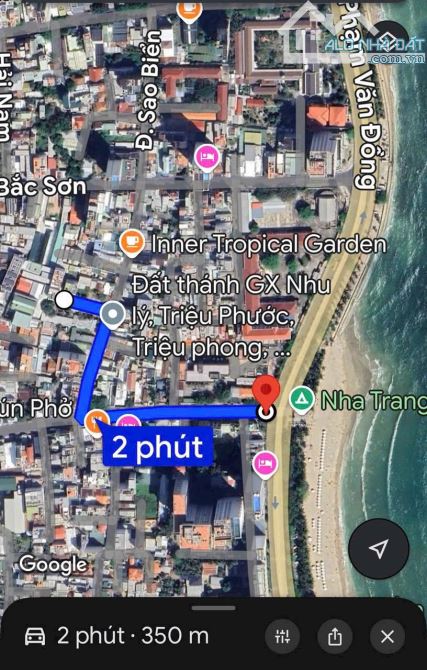 LÔ ĐẸP HIẾM ĐẤT ĐƯỜNG SAO BIỂN , VĨNH HẢI , CÁCH BIỂN CHỈ 350M, XÂY ĐƯỢC 4.5 TẦNG - 1