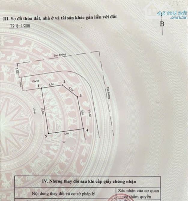Lô góc mặt tiền 7,5m tuyến 2 đường 40m Đất tái định cư Tràng Cát   D.tích: 70m (ngang 7,5 - 1