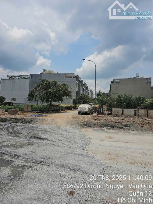 LÔ ĐẤT (5X24) LÔ GÓC 2 MẶT TIỀN SIÊU ĐẸP 12M NGUYỄN VĂN QUÁ, Q12 - 1