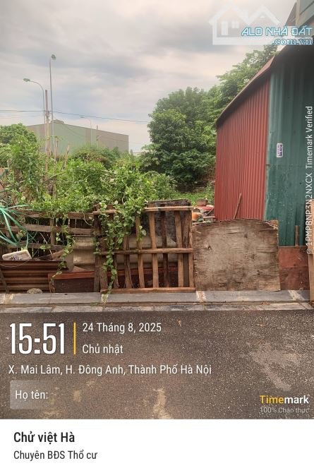 Bán 120m đất Du Ngoại Đông Anh Hà Nội ,đất 2 mặt đường - 2