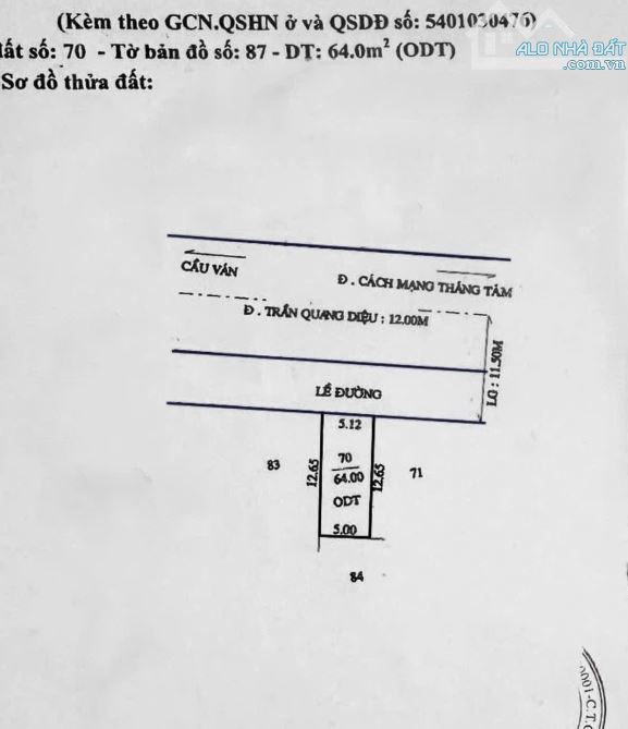 Bán nhà 1 lầu mặt tiền Trần Quang Diệu dt 5x12,65 nhà hoàn công vị trí đẹp giá tốt - 2