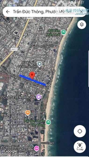 GẦN BIỂN! BÁN ĐẤT 2 LÔ LIỀN KỀ 160M2 – 25,99 TỶ - MT TRẦN ĐỨC THÔNG - Q. SƠN TRÀ - 2