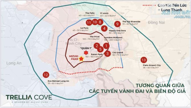 BÁN CĂN HỘ MIZUKI PARK PHÂN KHU MỚI TRELLIA COVE TỪ 4,3 TỶ - 2