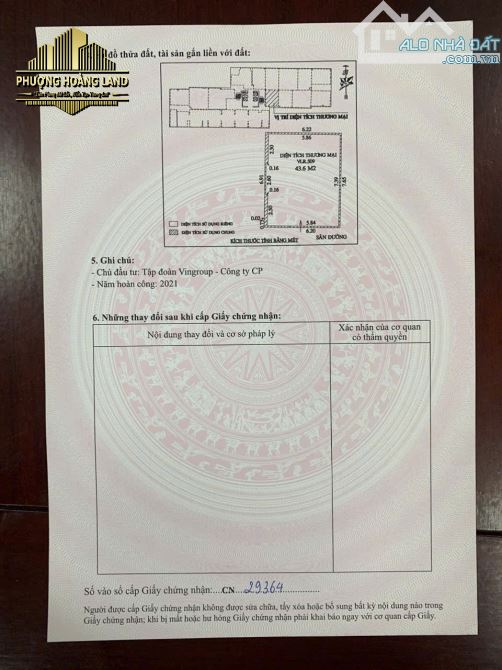 BÁN MẶT BẰNG KINH DOANH SIÊU HIẾM – CHÂN ĐẾ CHUNG CƯ 43,6m2 cho thuê 12tr/tháng - 3