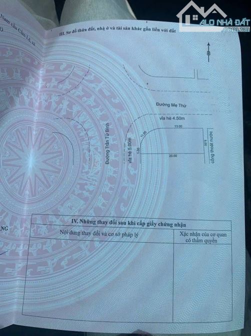 Bán lô góc 2 MT Trần Tử Bình và Mẹ thứ đường 7m5 và 10m5 - Hoà Xuân - 3