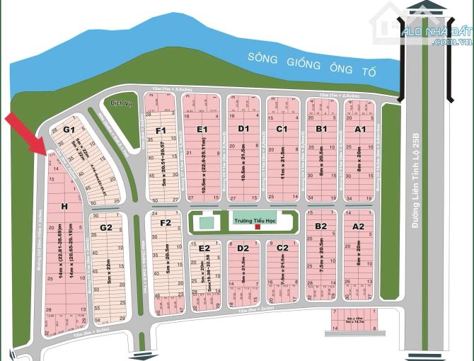 Bán đất biệt thự góc 3 mặt tiền kdc Thế kỷ 21 đường Lê Hữu Kiều (500m²) 320 tr/m² - 3