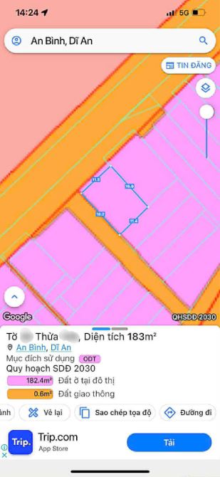 Ngộp 6 tỷ, bán thấp hơn giá mua trước,183m2 full thổ,căn góc,đường 16,An Bình,Bình Dương - 4