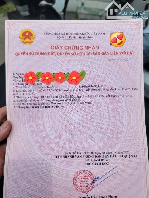 ❤️ĐẤT MẶT TIỀN HÀ HUY GIÁP – VỊ TRÍ ĐẸP, NGANG KHỦNGDiện tích ngang 5,95m, cực thoáng, - 4