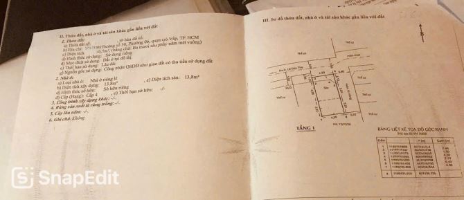 Bán nhà C4 hai mặt tiền hẻm Đường Số 30, P.6, Gò Vấp 4,49tỷ - 5