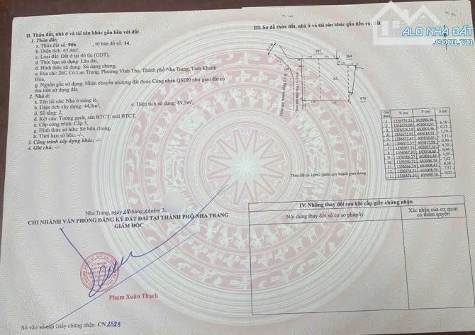 BÁN NHÀ 2 TẦNG, HẺM XE MÁY THÁP BÀ, 65,4M2, NGANG 7,1M, GIÁ 3,3 TỶ. 25.8 - 5