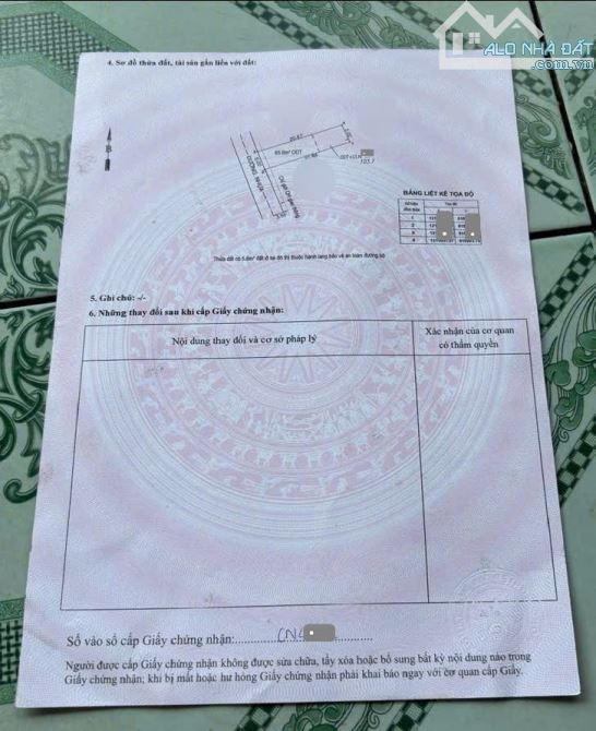 Bán đất gần chợ Tân Bình 200m, p.Tân Bình, Tp.Dĩ An chỉ 2,85 Tỷ TL M7394 - 5