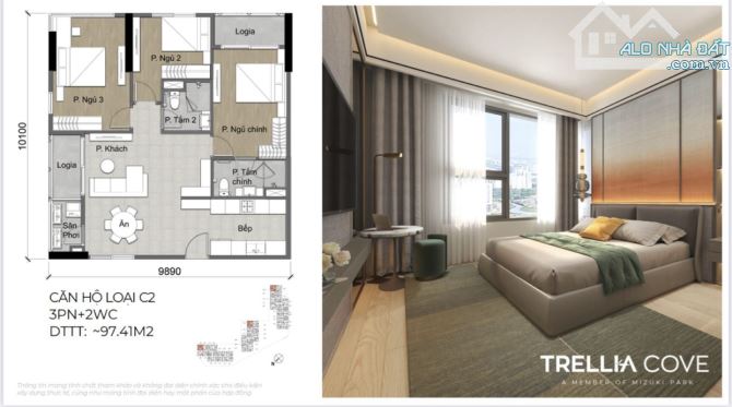 BÁN CĂN HỘ MIZUKI PARK PHÂN KHU MỚI TRELLIA COVE TỪ 4,3 TỶ - 8