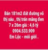 bán 181m2 đất măng đen -kon tum giá 4,6 tỷ kích thước 7 x 26m