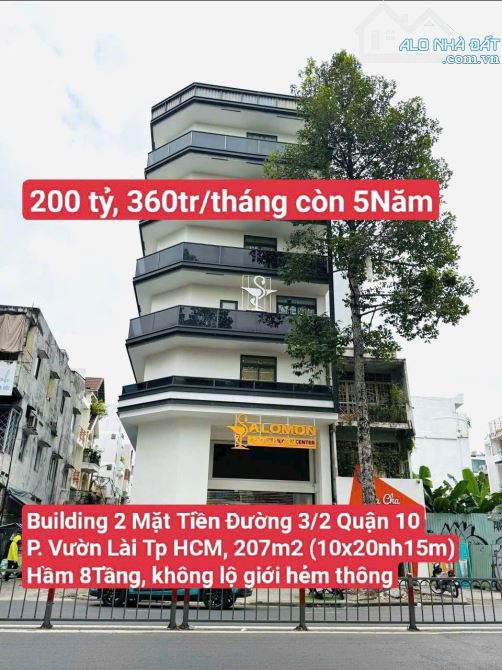 Building Góc 2Mặt Tiền Số 161 Đường 3/2, P. 11, Quận 10 (P. Vườn Lài Tp HCM)