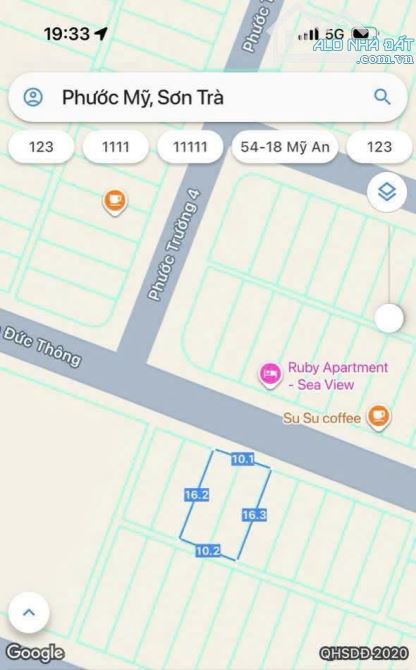 Chào bán lô đất  MT đường Trần Đức  Sơn Trà, Đà Nẵng Giá 26 tỷ