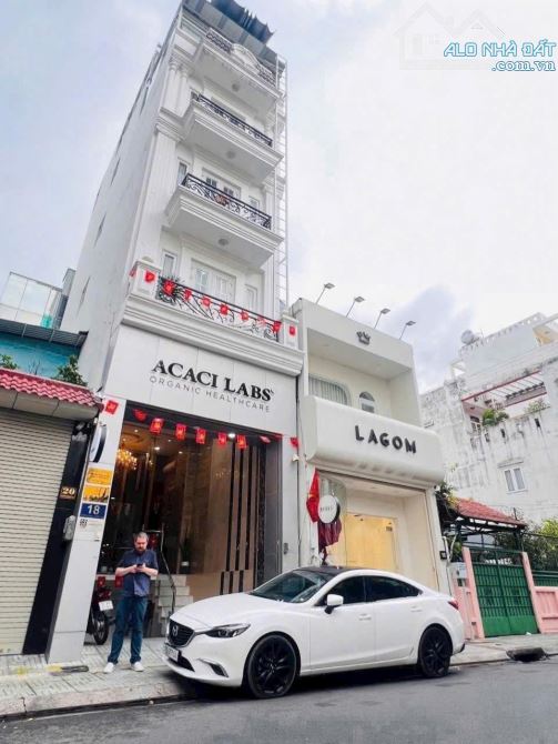 Bán nhà mặt tiền Nơ Trang Long - Bình Thạnh - 5x22 - 6 tầng - HĐT: 80 tr/t, Giá bán: 24 tỷ