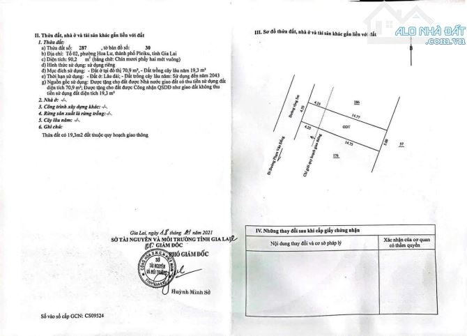 Đất phường Hoa Lư, TP.Pleiku, Tỉnh Gia Lai