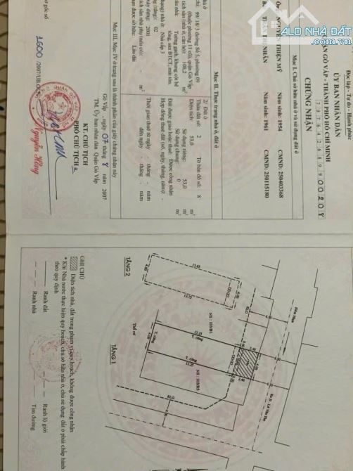 Hẻm 6m xe tải thông, gần UB Thông Tây Hội, DT 4x16, giá 7.15 tỷ