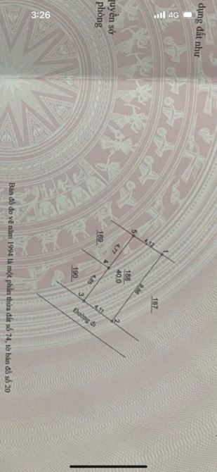 Bán đất xã Đại Áng, oto vào đất, không lỗi phong thủy, 3.65 tỷ