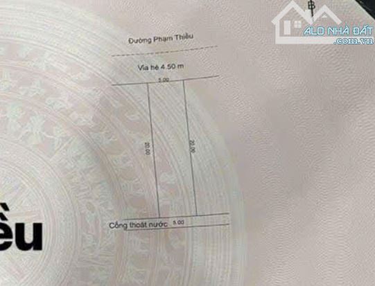 Bán cặp đất đường Phạm Thiều mặt tiền 10m, giá chỉ 30 tỷ, khu biển Phạm Văn Đồng.