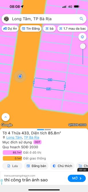 Bán đất đường Kỳ Đồng, khu Gò Cát 6 gần bệnh viện Bà Rịa - 1