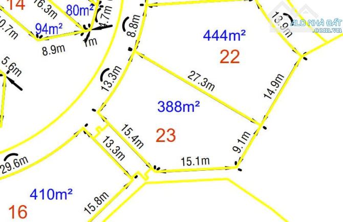 Bán lô đất góc 2 mặt tiền KDC số 5 An Sơn-Đà Lạt giá đầu tư chỉ 36tr/m2 - 1