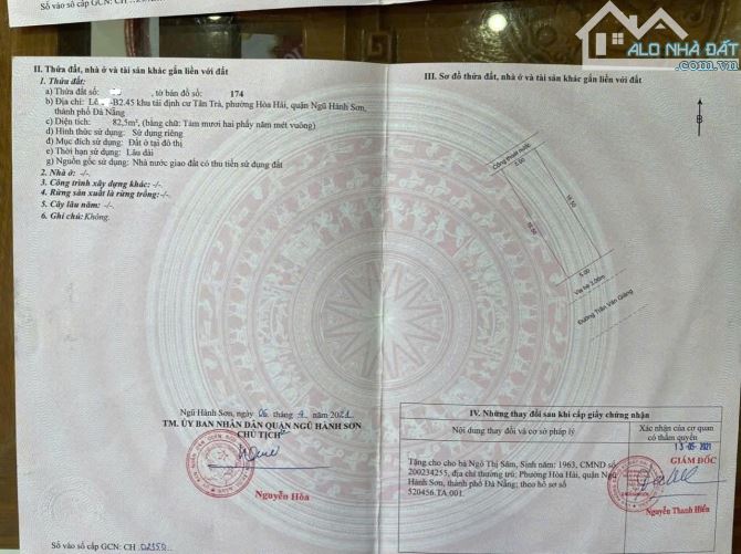 Bán lô MT đường TRẦN VĂN GIẢNG , sát sông CỔ CÒ , hướng Đông Nam giá 3ty950 - 1
