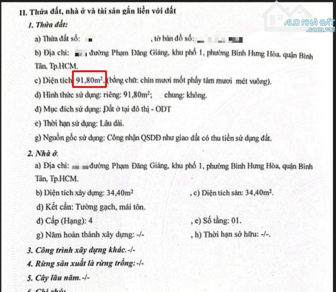 SIÊU RẺ, SÁT MẶT TIỀN PHẠM ĐĂNG GIẢNG & M1 - HẺM XE TẢI - NHÀ C4 92M2 (4x23). CHỈ HƠN 5 TỶ - 1