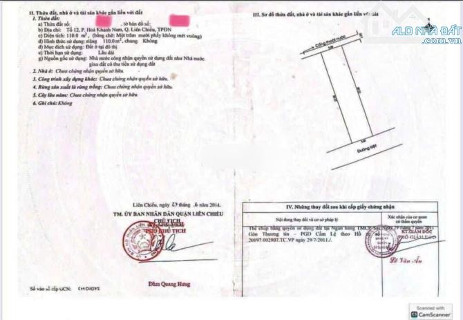 📌📌📌Làm việc trực tiếp!!! Bán lô đất kiệt 5m đường Đà Sơn giá rẻ 🌺 - 1