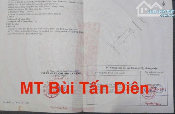 📌📌📌LÀM VIỆC TRỰC TIẾP GIÁ TỐT !!!Bán lô mặt tiền bùi tấn diên giá rẻ - 1