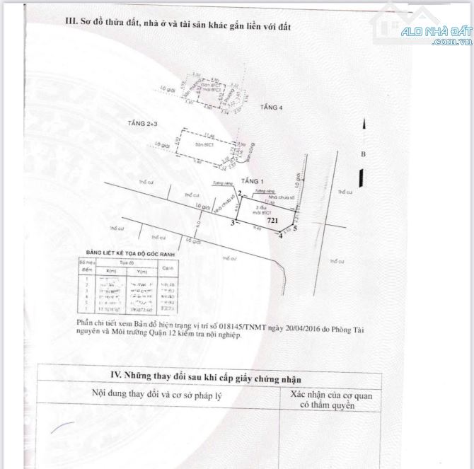 Bán nhà riêng 4PN, 5WC tại Nguyễn Văn Quá, Đông Hưng Thuận, Q12, 6,6 tỷ, 55m2 - 1