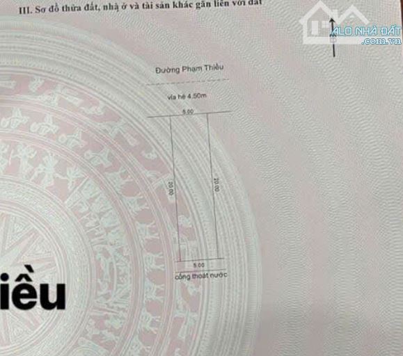 Bán cặp đất đường Phạm Thiều mặt tiền 10m, giá chỉ 30 tỷ, khu biển Phạm Văn Đồng. - 1