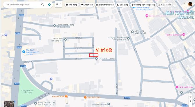 Bán đất 5x12m, đường D4 KDC Phúc Đạt p.Tân Đông Hiệp gần Vicom 550m - 2