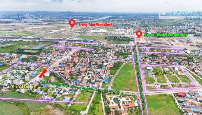 Bán 2 lô liền kề 160m ngang 9,8m tại Dương Quan- Thuỷ Nguyên lô góc bám trục 26m giá tốt - 2