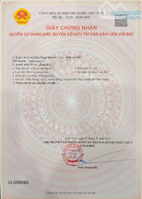 👑 EM CHÀO ANH CHỊ 2 LÔ ĐẤT MẶT ĐƯỜNG TUYẾN 2 TRỤC XÃ ĐẠI ĐỒNG, KIẾN THỤY 👑 - 3