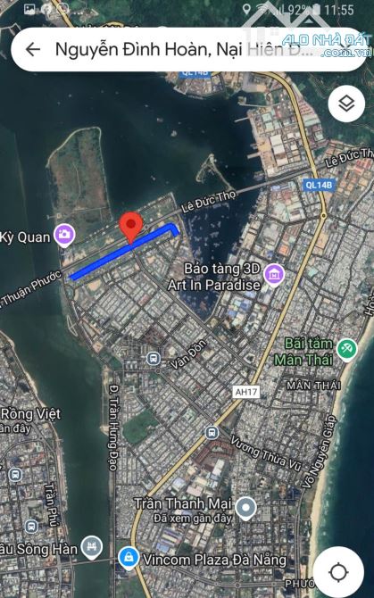 GẤP! BÁN ĐẤT BIỆT THỰ 150M² - 10,49 TỶ - MT NGUYỄN ĐÌNH HOÀN - Q. SƠN TRÀ - 3