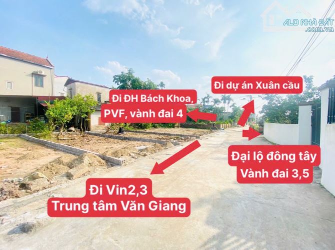 🔥🔥Anh trai gửi bán 2 lô đất 65,2 m2 và 69,3m2 full thổ cư tại Đan Kim - Văn Giang - Hưng - 3