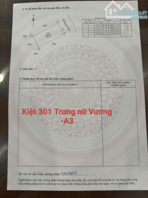 🚗 ĐẤT KIỆT Ô TÔ 301 TRƯNG NỮ VƯƠNG – SONG B CHỈ 1 TỶ 250 - 4