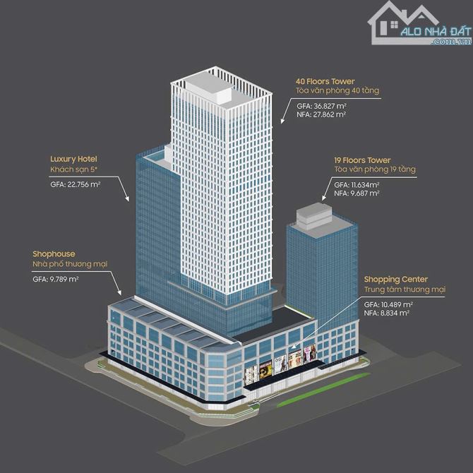 Cho thuê văn phòng, mặt bằng kinh doanh tầng 1 đến 7 SHOPHOUSE SH01 Pearl Tower Mỹ Đình - 4