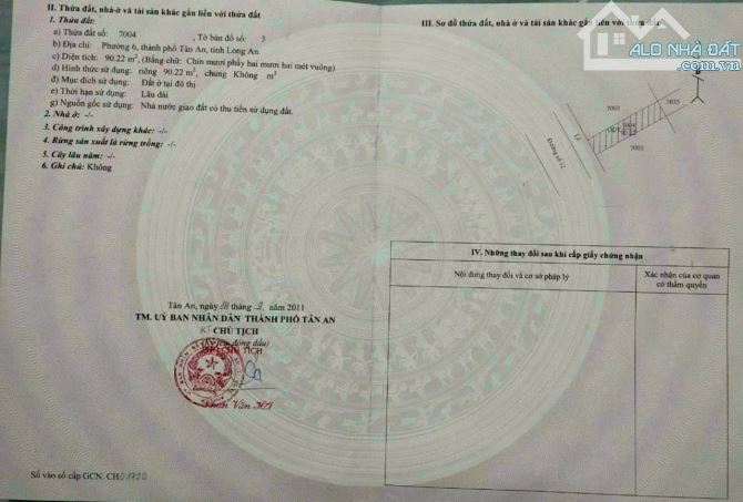 ĐẤT THỔ TĐC PHƯỜNG 6 GẦN AEON, TTHC TÂN AN - 4