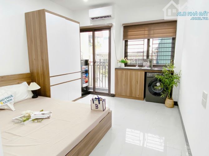 Cho Thuê CCMN 21 Lê Văn Lương  Thanh Xuân 25m2 Studio Ban Công Cửa Sổ Giặt Riêng Thang Máy - 5