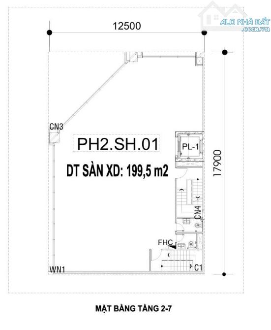 Cho thuê văn phòng, mặt bằng kinh doanh tầng 1 đến 7 SHOPHOUSE SH01 Pearl Tower Mỹ Đình - 5