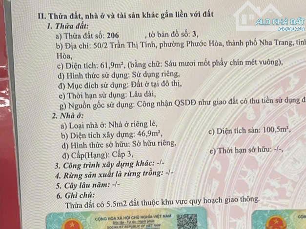 BÁN NHÀ 2 TẦNG – 50/2 TRẦN THỊ TÍNH (Trần Nhật Duật rẽ vào) - 6