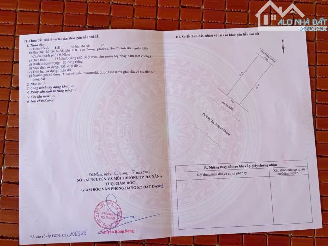 BÁN đất đường HẢI HỒ - dt: 116m2 ,Gần chợ Đống Đa & Lý Tự Trọng - 1