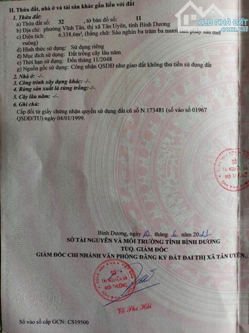 Bán đất SKC trả tiền hàng năm cho xây dựng nhà xưởng Tân Uyên, Bình Dương